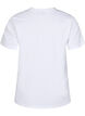 T-shirt en coton à détail de broderie, Blanc, Packshot image number 1