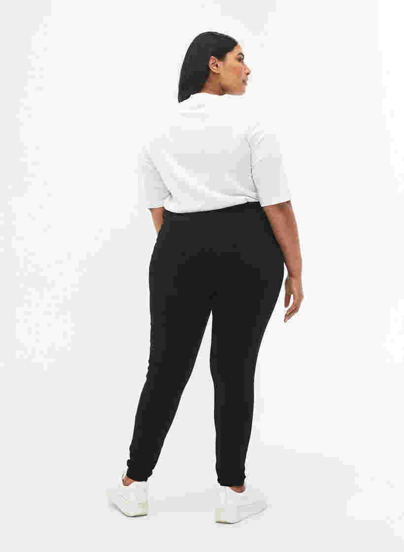 Slim fit broek met zakken, Black, Model image number 2