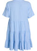 Robe A-line longueur genou en lin et viscose, Bleu Clair, Packshot image number 1