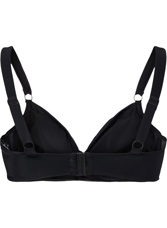 Soutien-gorge à armatures de bikini avec drapé, Noir, Packshot image number 1