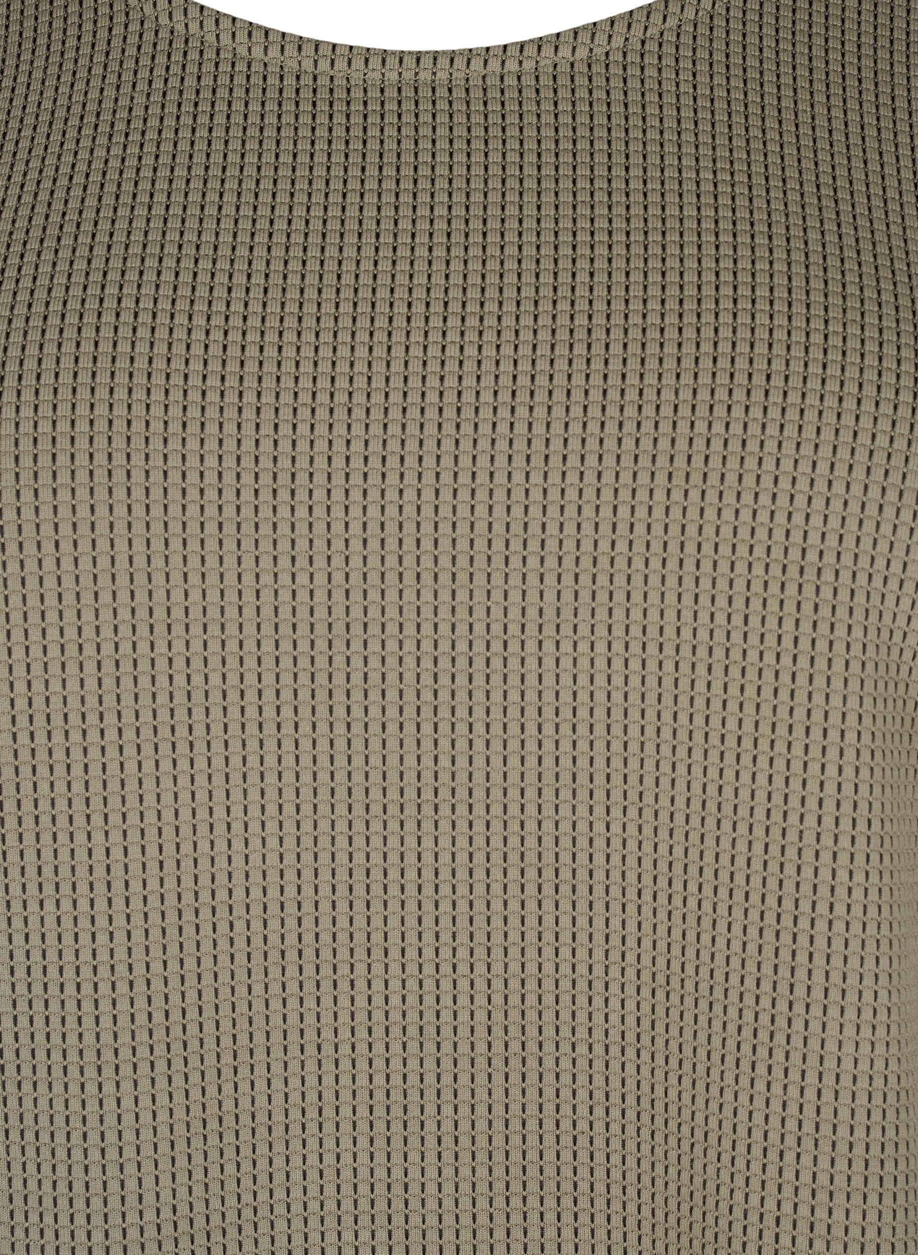 ZizziA-lijn blouse met textuur, Greige, Packshot image number 2