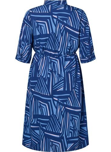 FLASH - Robe chemise à imprimé, Medieval Blue AOP, Packshot image number 1