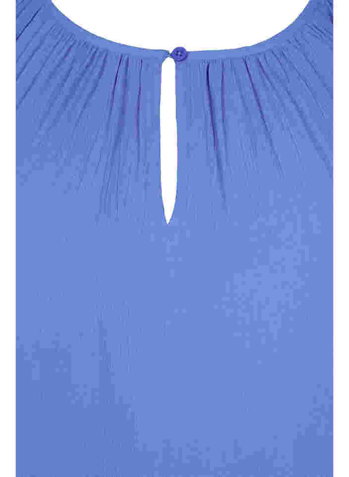 Tunique en viscose à manches 3/4, Ultramarine, Packshot image number 2