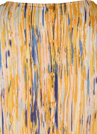Viscose tuniek met lange mouwen en print, Apricot AOP, Packshot image number 3