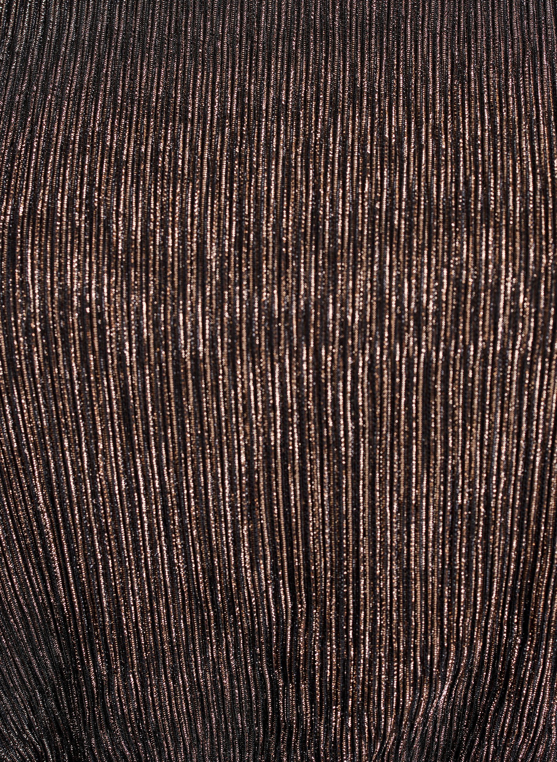 Zizzi Robe courte &agrave; rayures paillet&eacute;es et manches longues, Noir, Packshot image number 2