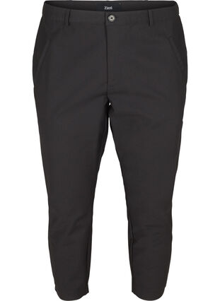 Pantalon classique longueur cheville, Black, Packshot image number 0