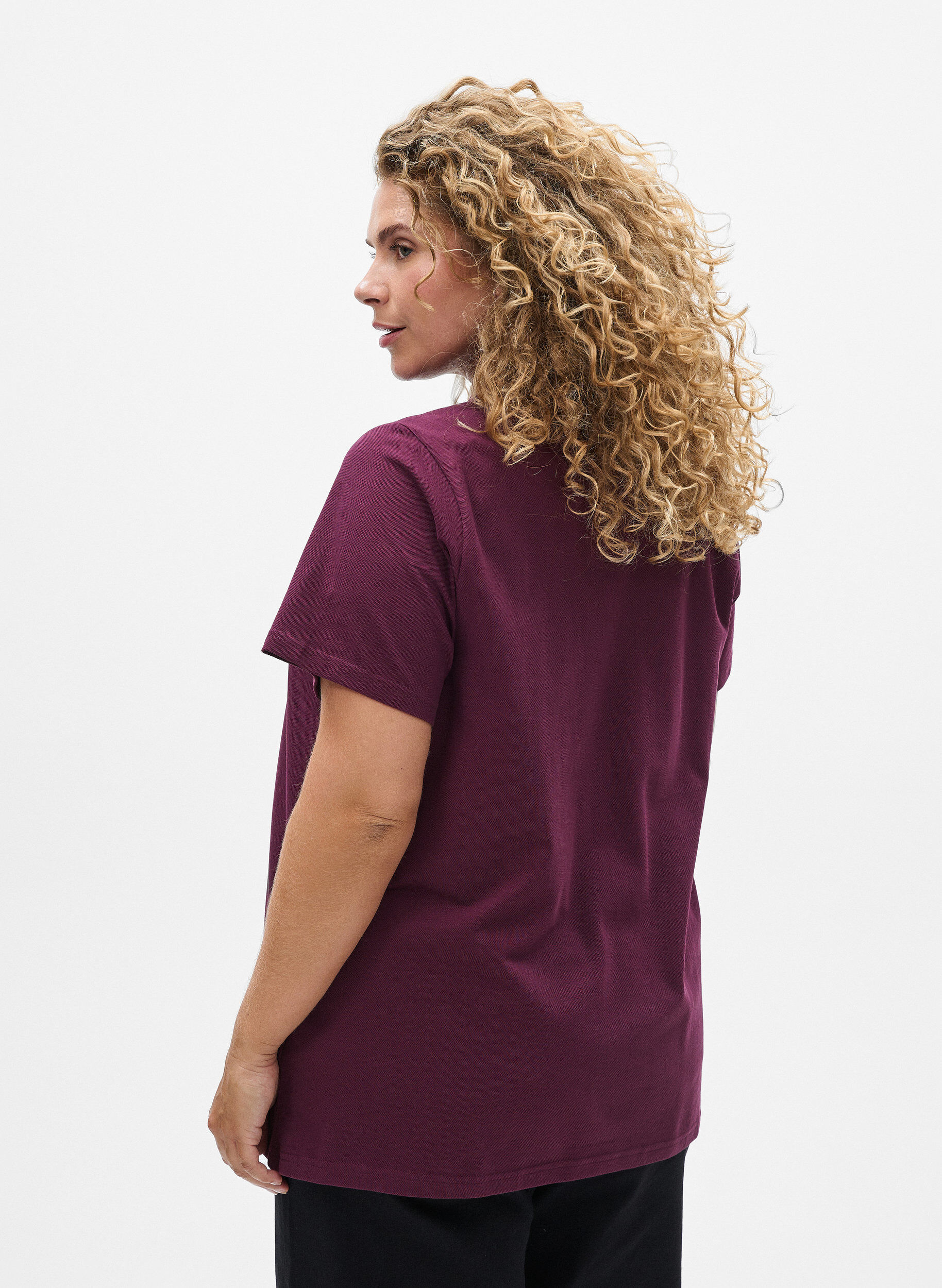 ZizziPolo met korte mouwen, Rood, Model image number 2