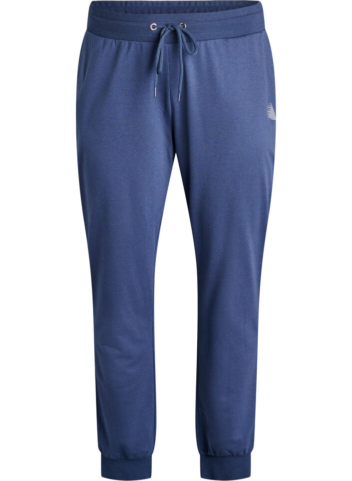 Pantalon de sport ample avec des poches, Bleu, Packshot image number 0