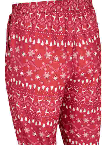 Pantalon de Noël avec imprimé, Tango Red/White AOP, Packshot image number 3