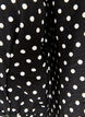 Chemisier &agrave; pois et manches 3/4, Noir, Packshot image number 3