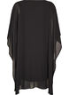 Robe courte en mousseline avec col en V, Noir, Packshot image number 1