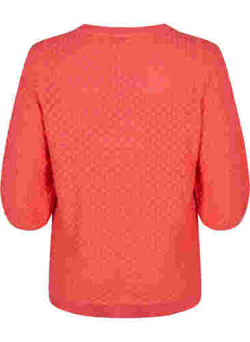 Blouse en maille à motifs en coton biologique avec manches 3/4, Dubarry, Packshot image number 1