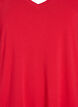 Midi T-shirt jurk met V-hals, Rood, Packshot image number 2