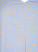 Chemisier en viscose avec col en V et imprimé, Bleu Clair, Packshot image number 2