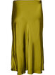 Satijnen midi rok, Groen, Packshot image number 1