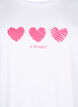 Katoenen T-shirt met ronde hals en print, B. White W. Hearts, Packshot image number 2