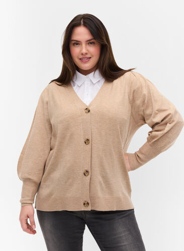 Cardigan en tricot avec fermeture à bouton, Nomad Mel, Model image number 0