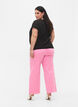 Flared jeans met high waist, Roze, Model image number 1