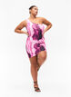 Nauwsluitende one-shoulder jurk met print, Raspberry Rose AOP, Model image number 3