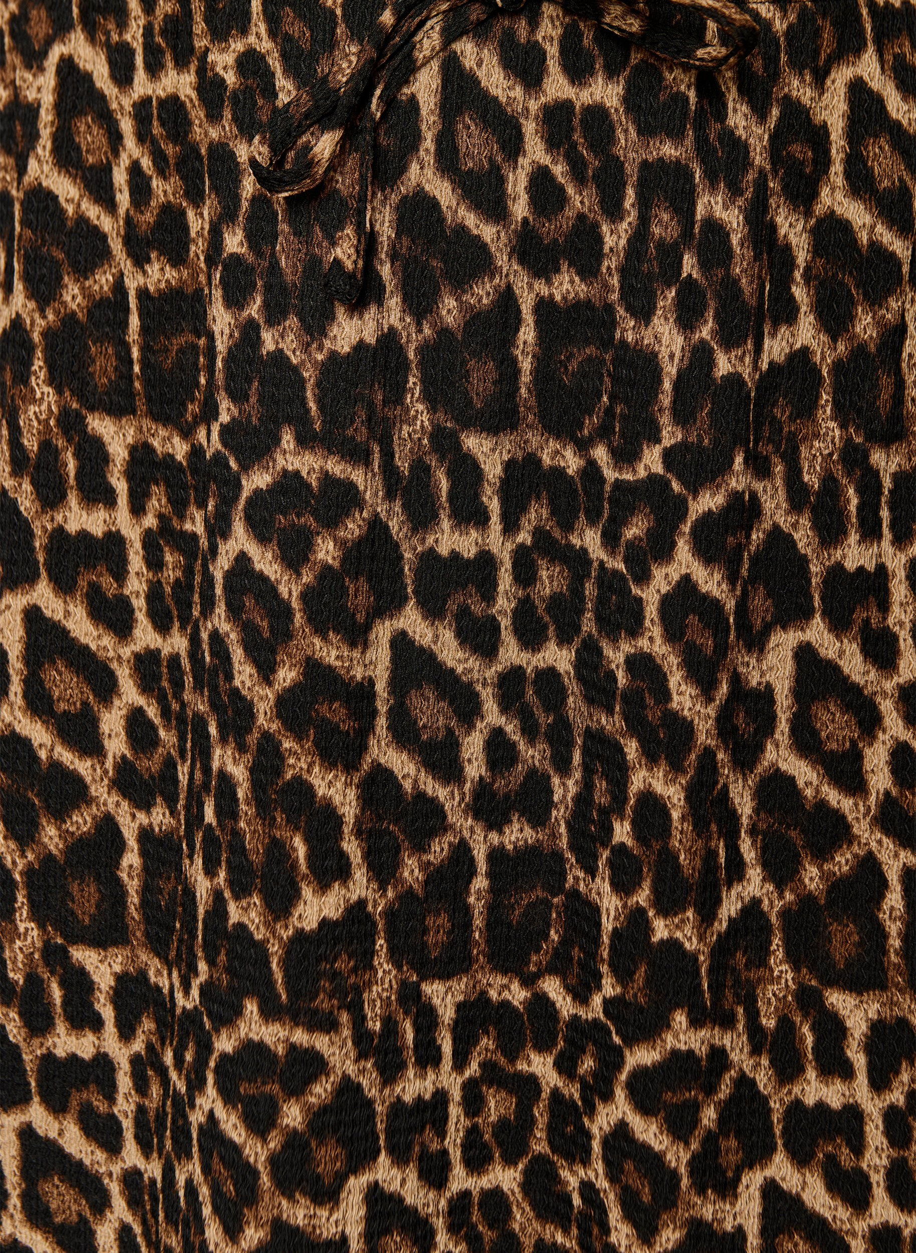 Zizzi Jupe longue avec ceinture &agrave; nouer et ourlet &agrave; volants, Noir, Packshot image number 2