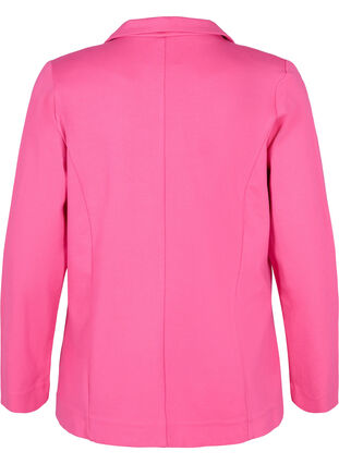 Blazer simple avec bouton et poches décoratives, Shocking Pink, Packshot image number 1