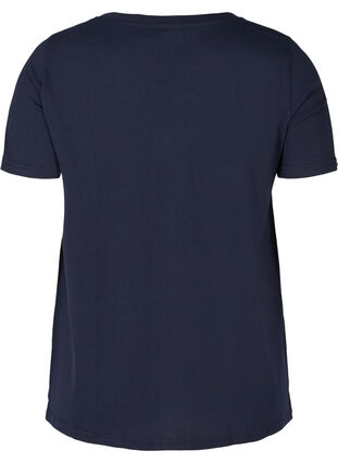 T-shirt met a-lijn en print op de borst, Night Sky, Packshot image number 1