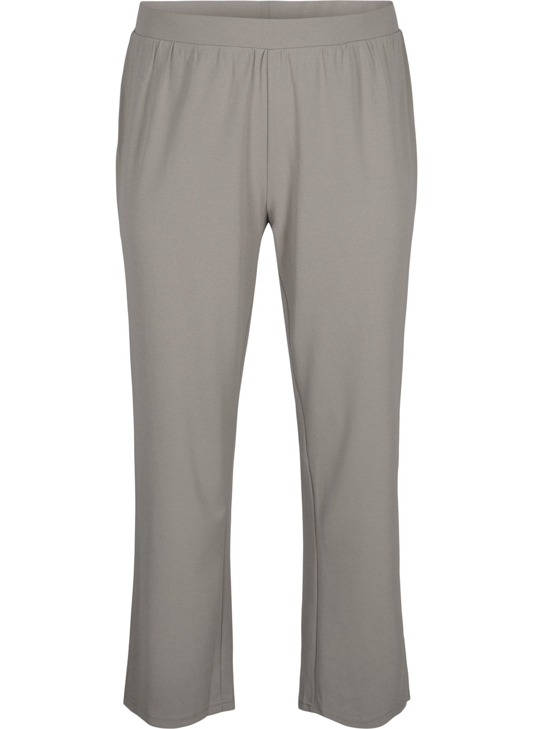 ZizziBroek met rechte pasvorm, Beige, Packshot image number 0