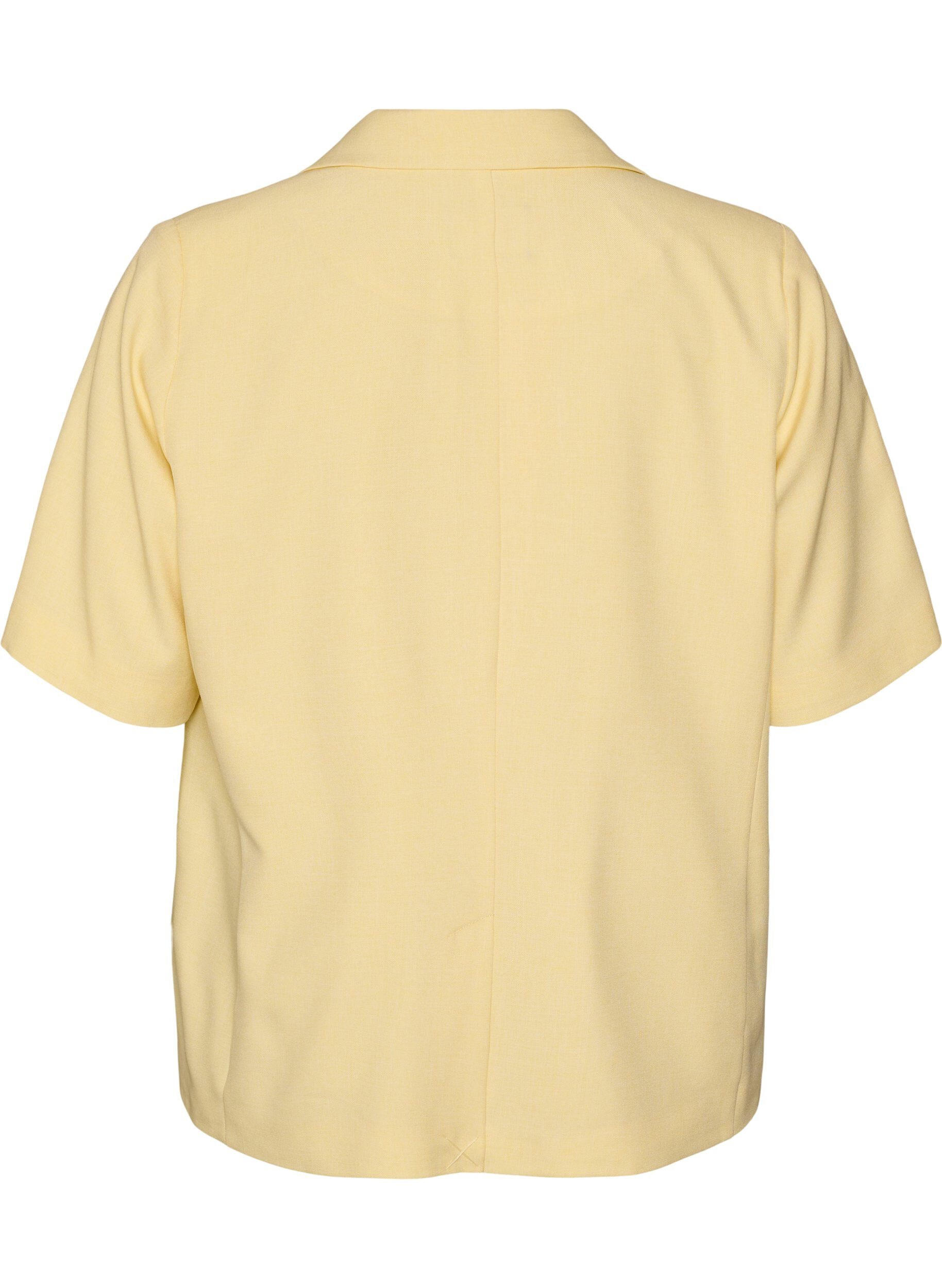 ZizziBlazer met korte mouwen en revers, Geel, Packshot image number 1