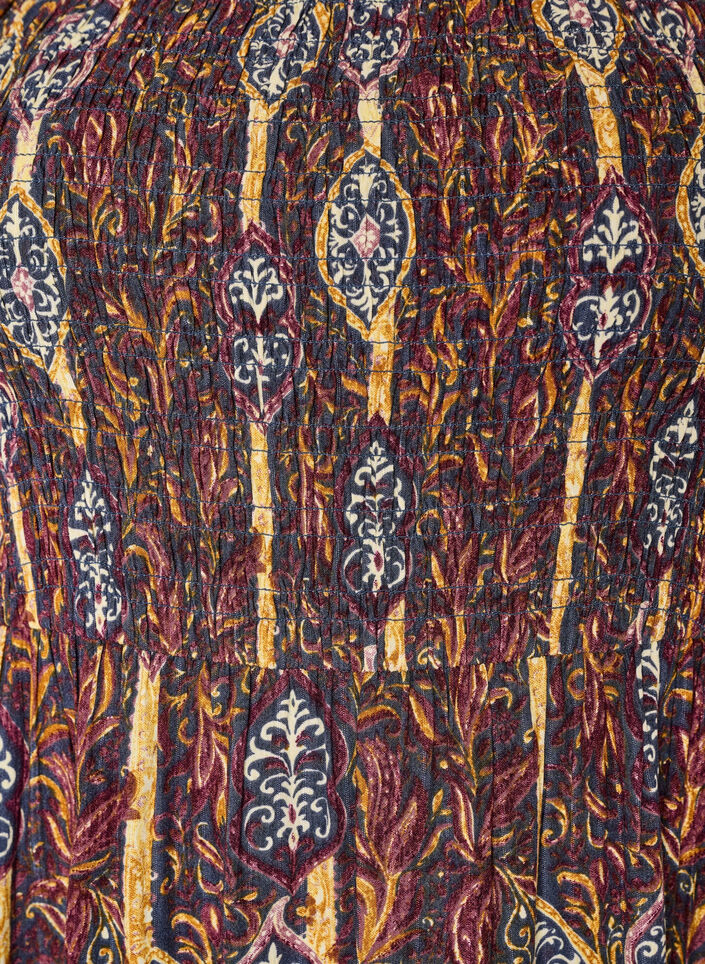 Robe d'&eacute;t&eacute; en viscose &agrave; imprim&eacute; paisley, Violet, Packshot image number 2