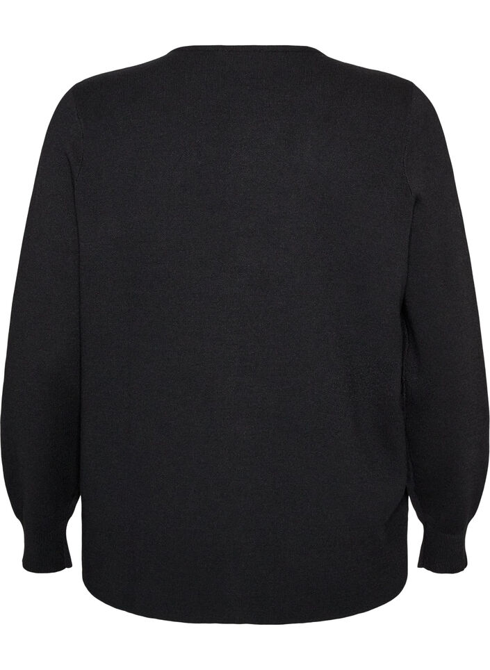 Cardigan met 2-wegritsluiting, Zwart, Packshot image number 1