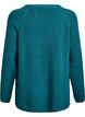 Pull en maille &agrave; motif diagonal et manches raglan, Vert, Packshot image number 1