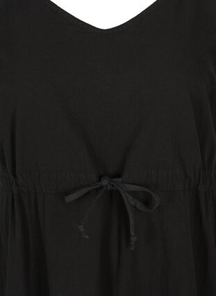 Robe longue avec smock, Black, Packshot image number 2