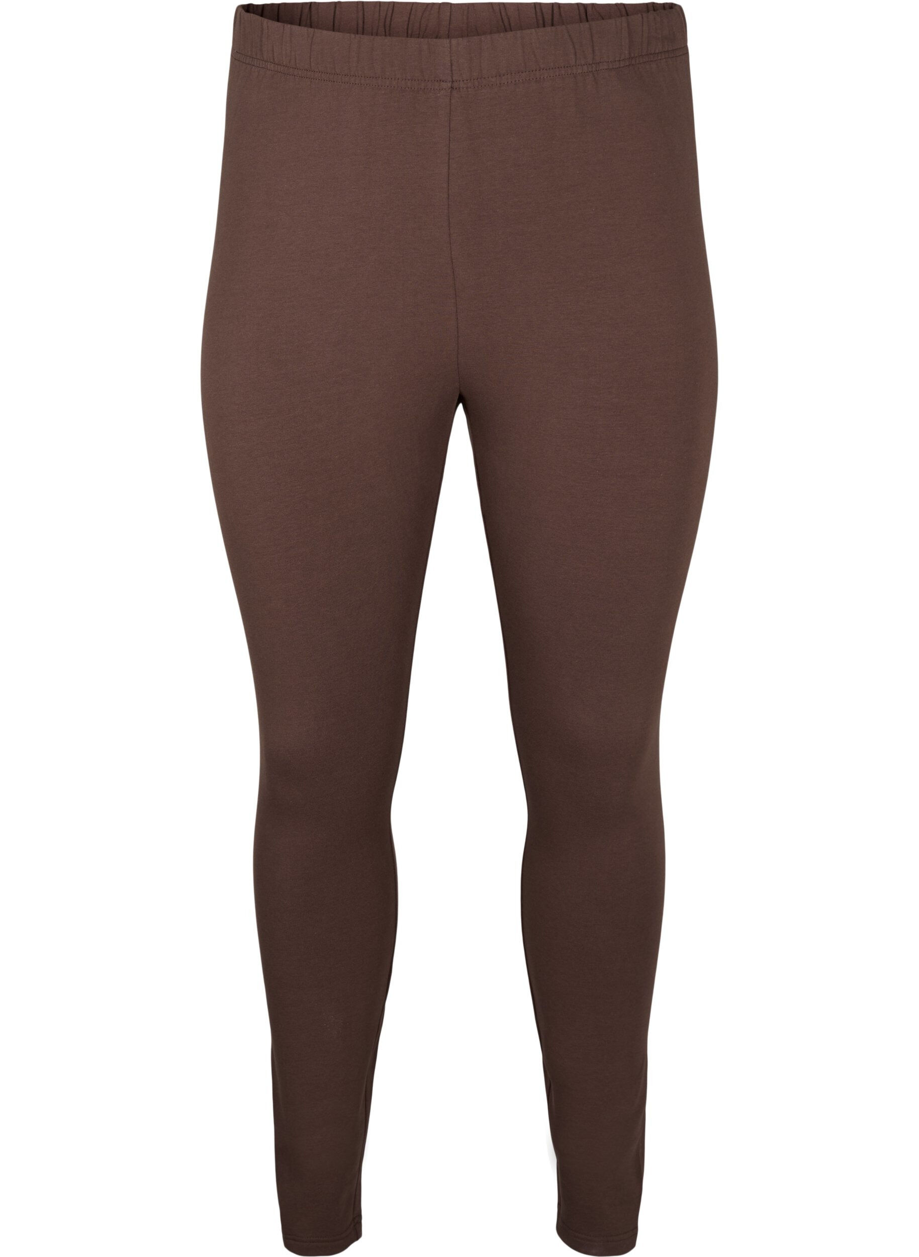 Zizzi Leggings en coton avec doublure, Marron, Packshot image number 0