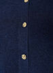 Vest in zacht breisel met goudkleurige knopen, Blauw, Packshot image number 2