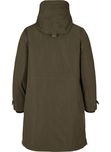 Veste d'hiver imperméable avec capuche et poches, Forest Night, Packshot image number 1