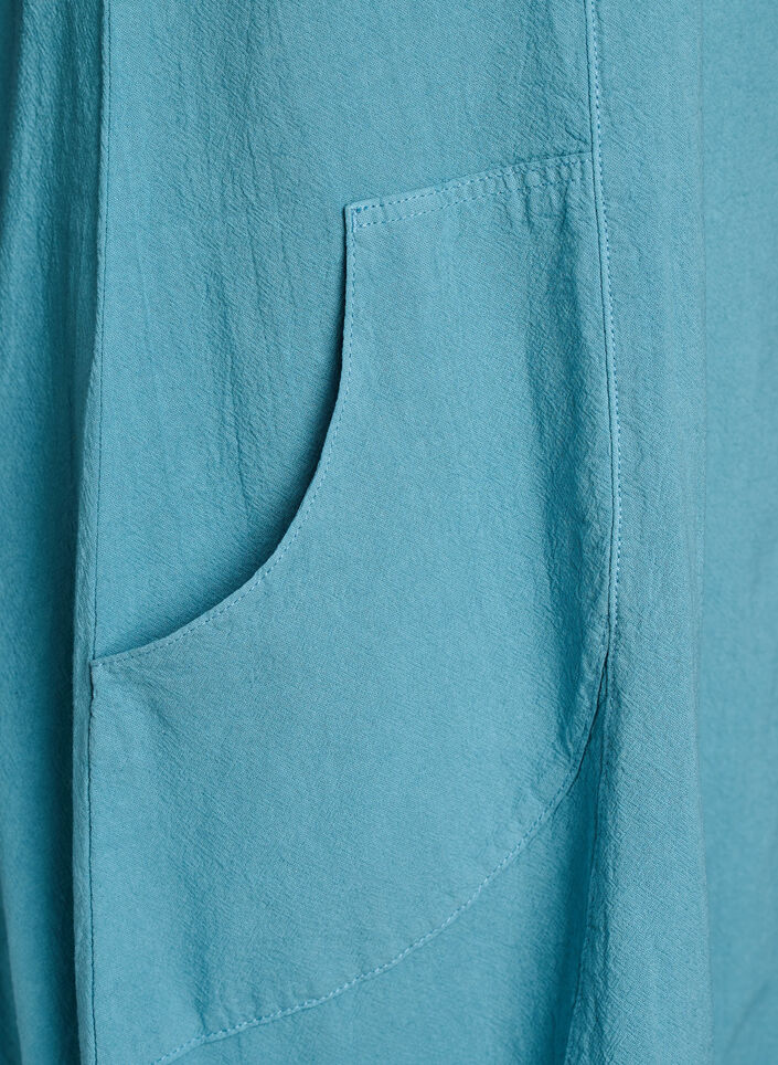 Robe en coton &agrave; manches courtes, Bleu Clair, Packshot image number 3