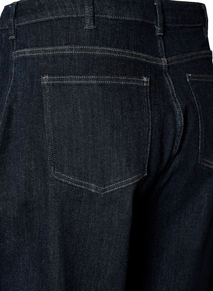 Barrel fit jeans met high waist, Blauw, Packshot image number 3
