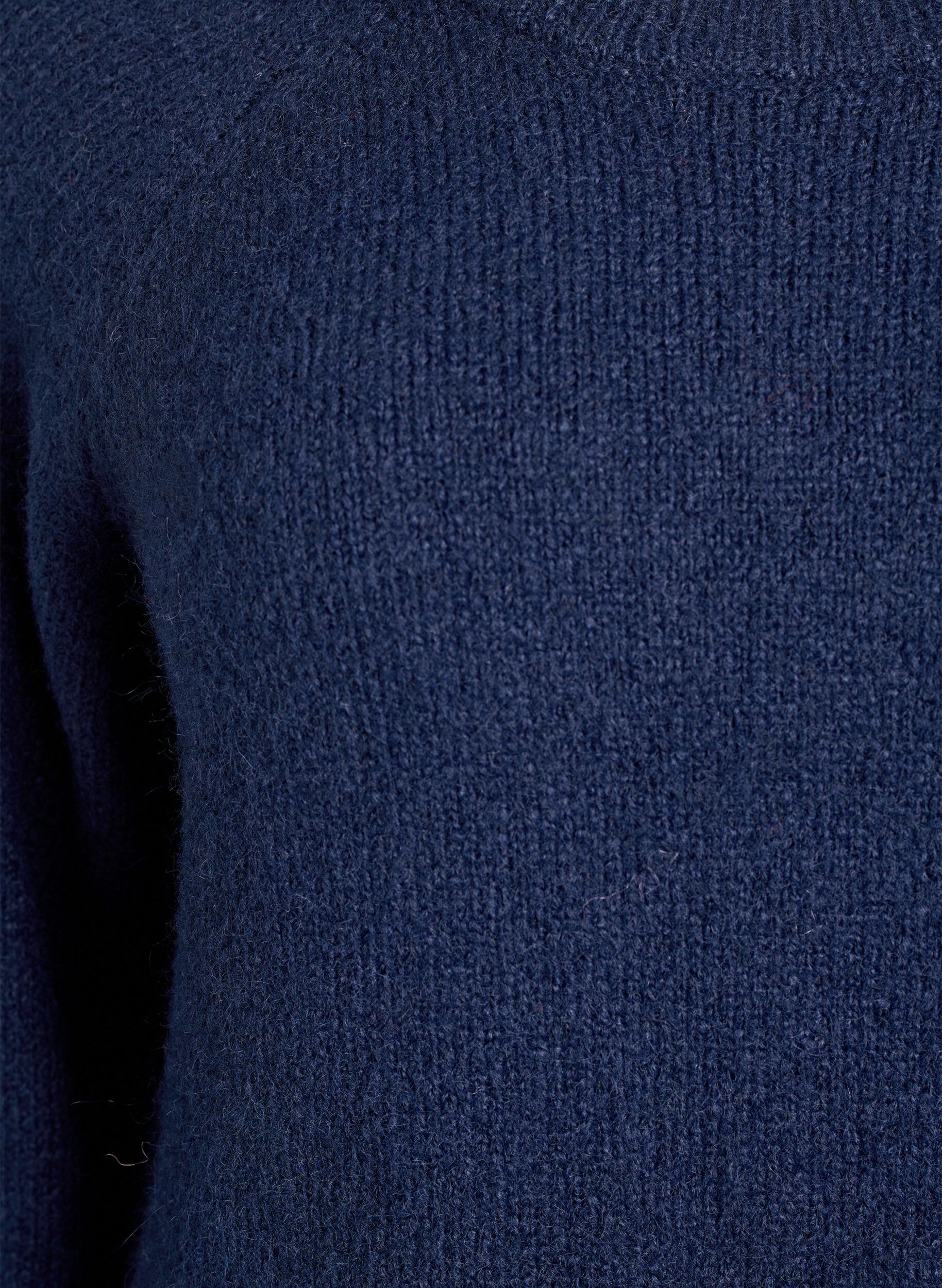 ZizziGebreide blouse met raglanmouwen, Blauw, Packshot image number 2