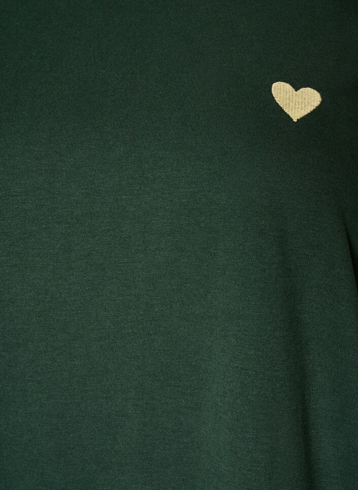 T-shirt met print, Groen, Packshot image number 2
