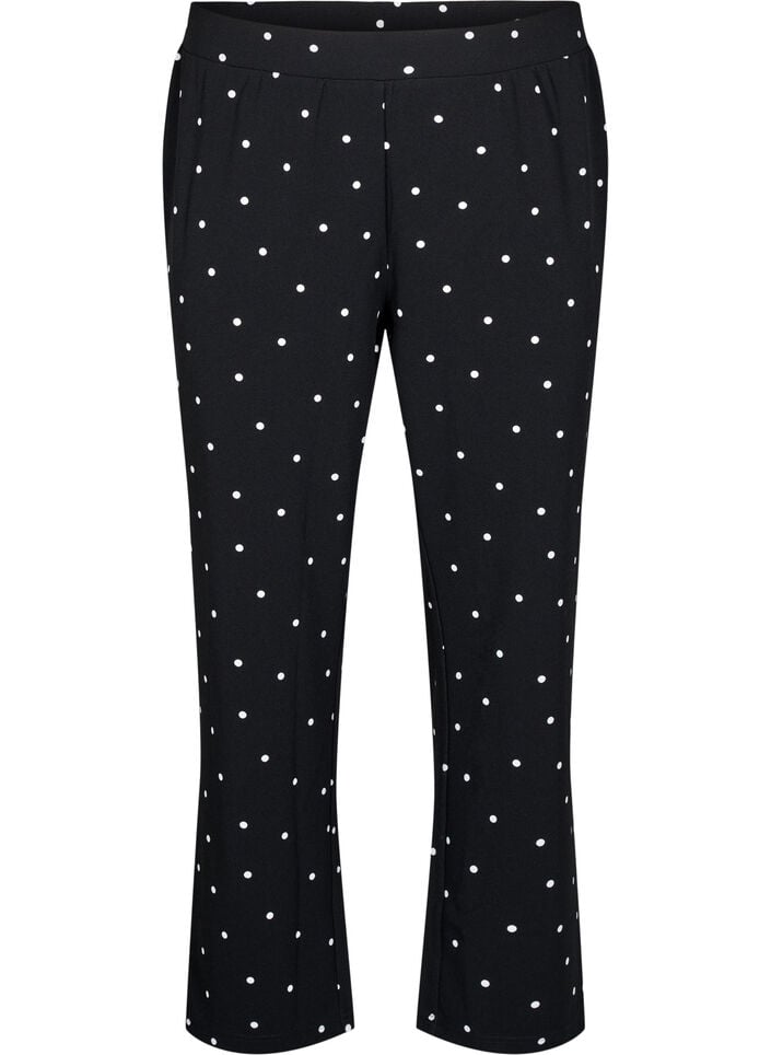 FLASH - Broek met rechte pasvorm, Zwart, Packshot image number 0