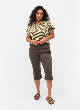 T-shirt rayé en coton, Ivy Green Y/D, Model image number 2