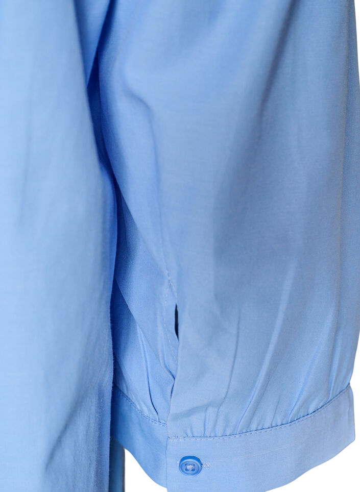 Blouse avec smock et manches 3/4, Bleu, Packshot image number 3