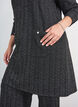 Robe courte boucl&eacute;e avec fils paillet&eacute;s, Noir, Model image number 3