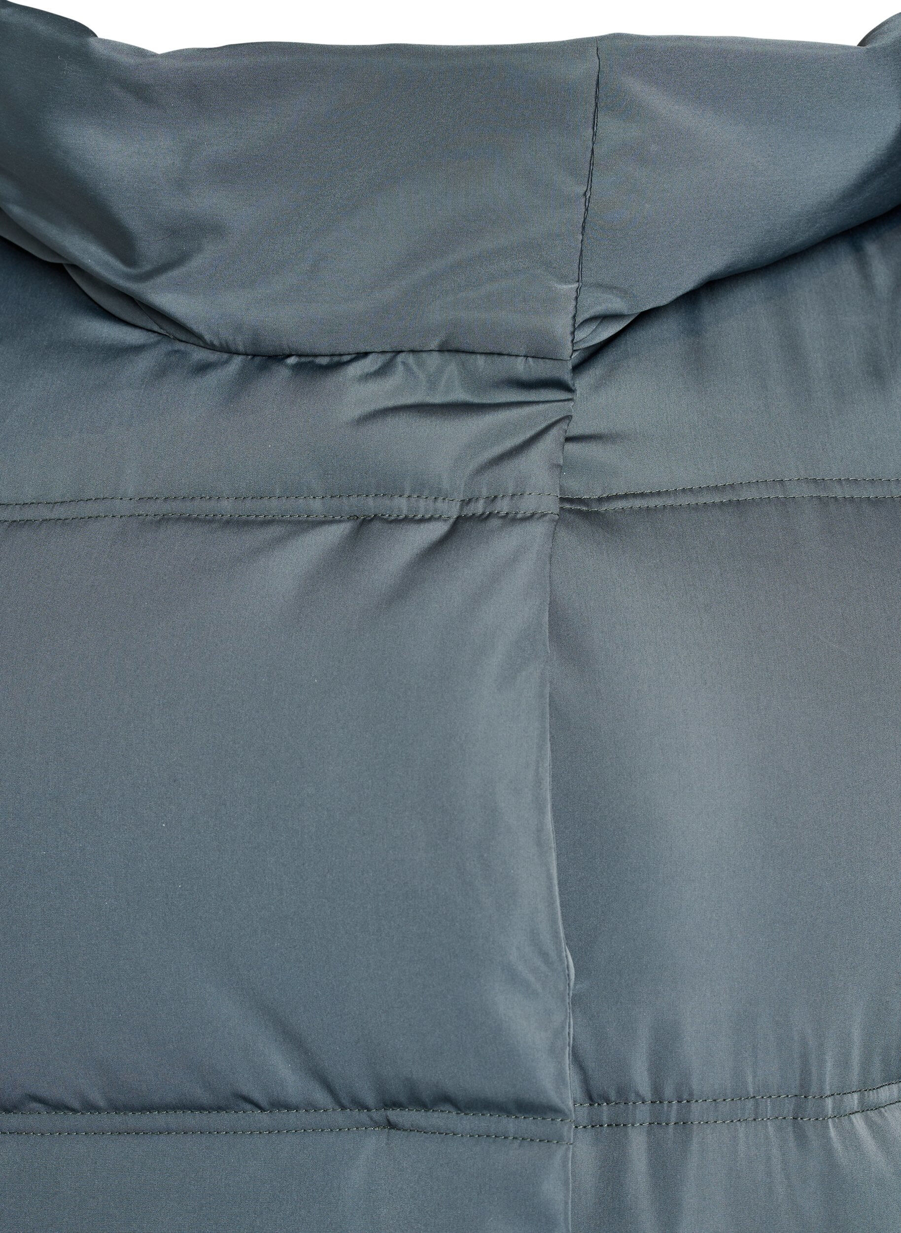 Zizzi Doudoune longue &agrave; capuche, Bleu, Packshot image number 2