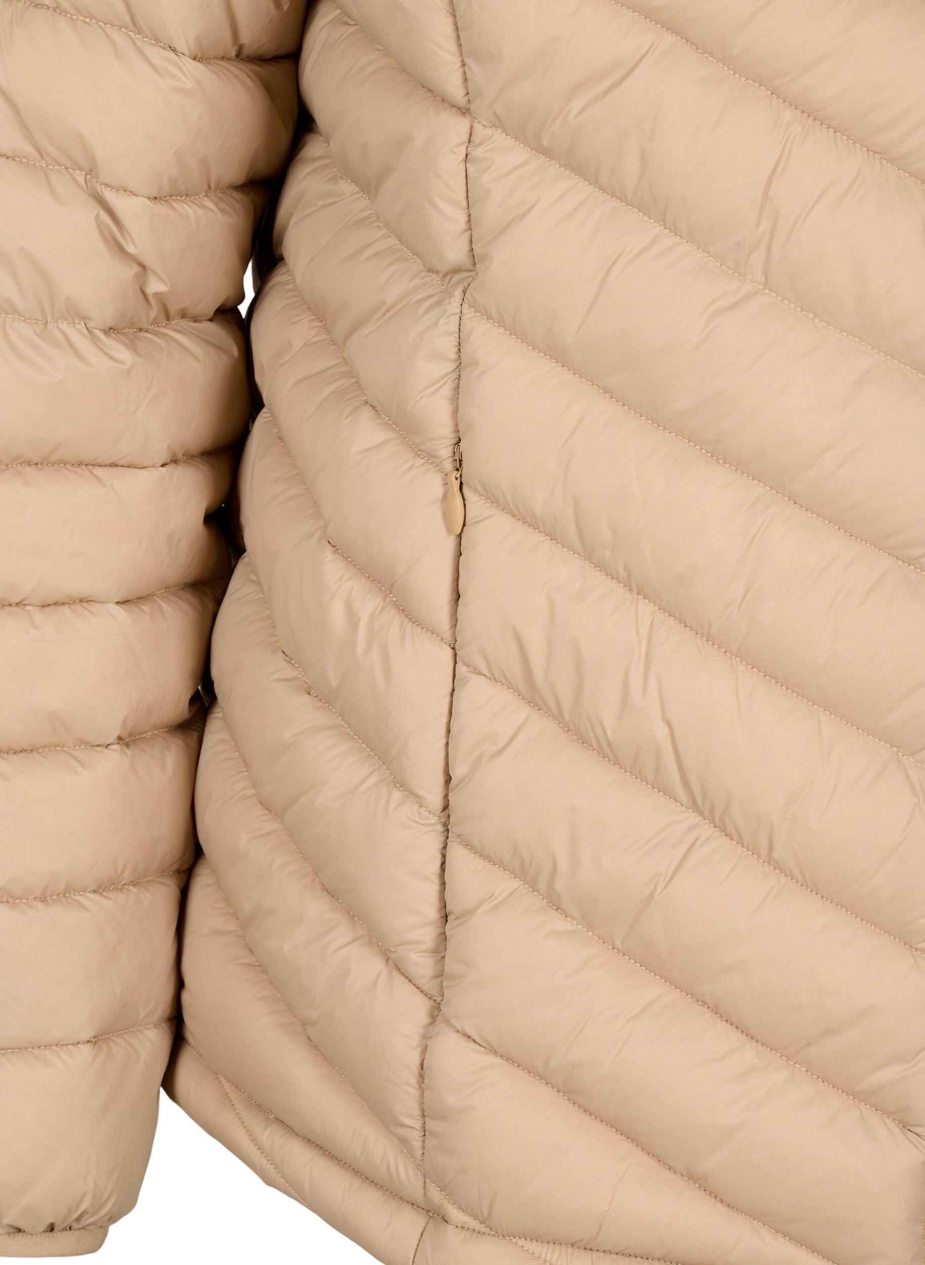 ZizziLichtgewicht jas met zakken, Bruin, Packshot image number 3