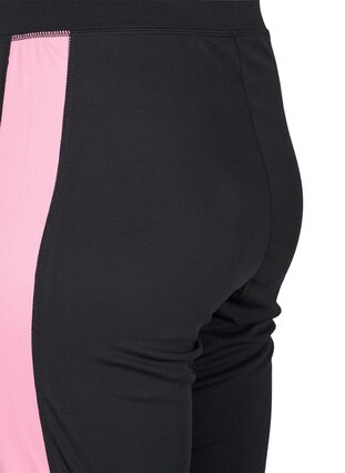 Ski-onderbroek met contrast streep, Black w. Sea Pink, Packshot image number 3