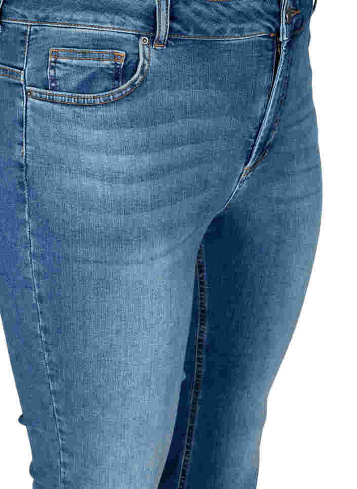 Ellen bootcut jeans met hoge taille, Blue denim, Packshot image number 2