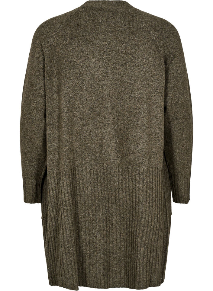 Lang vest met zakken, Sea Turtle Mel., Packshot image number 1