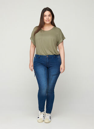 Sanna-jeans, Blue denim, Model image number 2
