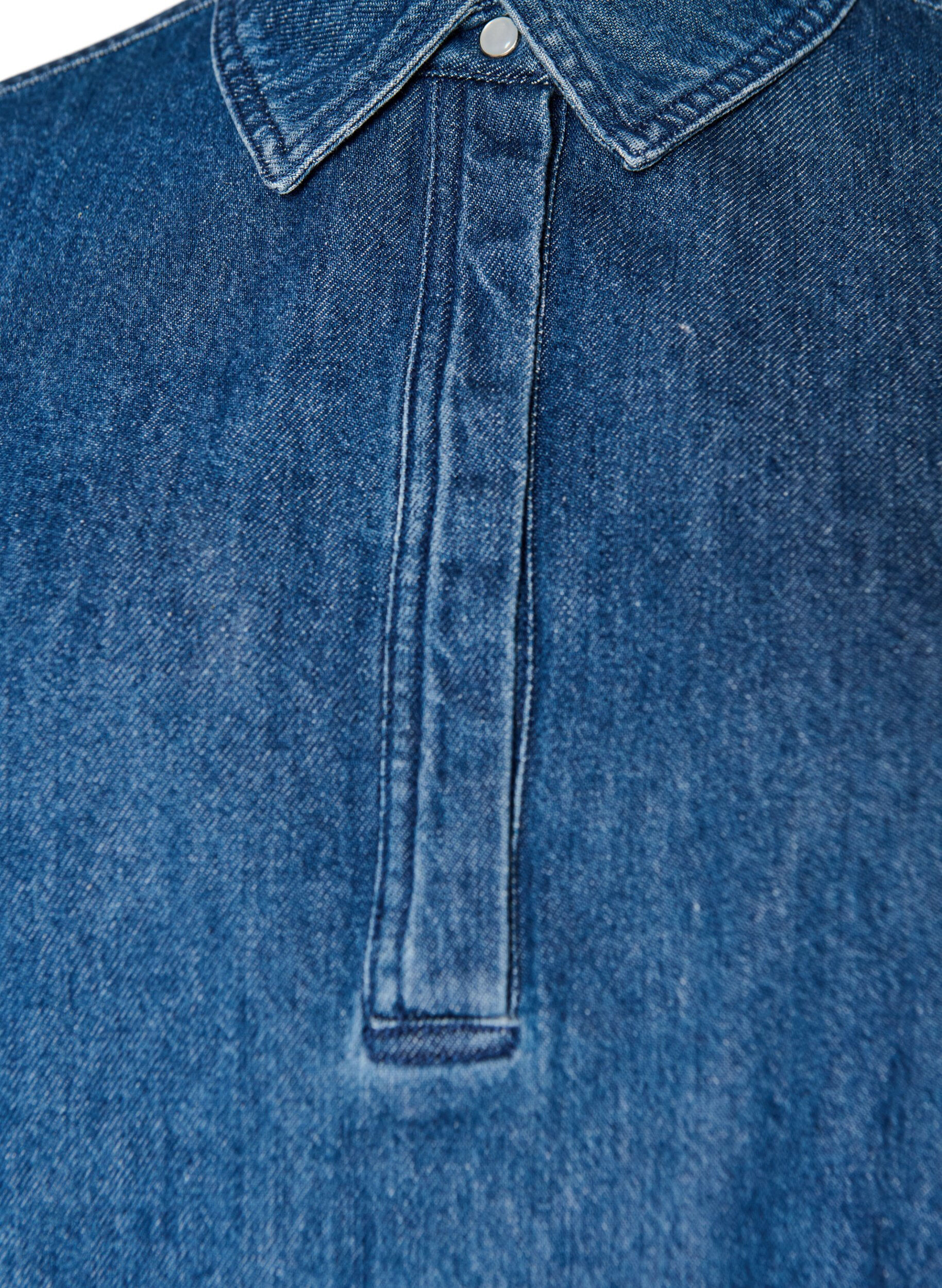 ZizziDenim blouse met ballonpasvorm, Blauw, Packshot image number 2